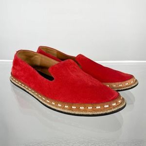 Rag & Bone Red Suede Cairo Loafers